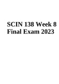 SCIN 138 Week 8 Final Exam 2023