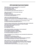 ATI Leadership Exam Latest Updated