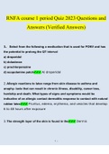 RNFA course 1 period Quiz 2023 Questions and Answers (Verified Answers)