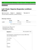 BIOD 102 Essential Biology II Lab 5 Exam- Portage Learning.Questions and Answers (2022/2023) (Verified Answers)