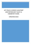 ATI TEAS 6 Science Anatomy and Physiology (A&p) & Chemistry - Study Guide Questions & Answers explained (Scored 98%) Latest Update 2023