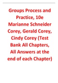 Groups Process and Practice 10th Edition By Marianne Corey, Gerald, Corey (Test Bank)