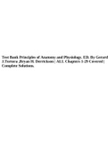 Test Bank Principles of Anatomy and Physiology. 12th Edition. By Gerard J.Tortora ,Bryan H. Derrickson | ALL Chapters 1-29 Covered | Complete Solutions.