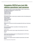 Complete PHTLS pre test 8th edition questions and answers 2023