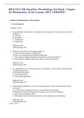 BIOLOGY 206 OpenStax Microbiology Test Bank- Chapter 10: Biochemistry of the Genome 100% VERIFIED