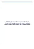 TEST BANK FOR Varcarolis' Foundations of Psychiatric Mental Health Nursing: A Clinical Approach 9th Edition by Margaret Jordan Halter, Chapter 1-36 | Complete Guide A+