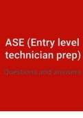 ASE (Entry level technician prep) - Electrical A6 Practice test