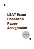 (Latest )LSAT Exam Research Paper (2023) solution pack/