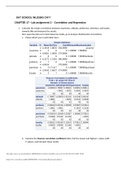 SAT SCHOOL WLS5505 CH 17 Correlation & Regression Lab | 100% CORRECT