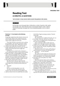 SAT QAS FULL EXAM May 2022 (54 PAGES) | 100% VERIFIED ANSWERS Course SAT Institution Liberty University Reading Test 65 MINUTES, 52 QUESTIONS Turn to Section 1 of your answer sheet to answer the questions in this section. Each passage or pair of passages 