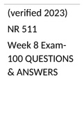 NR 511 WEEK 8 FINAL EXAM 2023