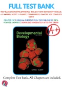 Test Bank For Developmental Biology 12th Edition By Michael J.F. Barresi; Scott F. Gilbert 9781605358222 Chapter 1-25 Complete Guide 