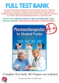 Test Bank For Pharmacotherapeutics for Advanced Practice: A Practical Approach 4th Edition By Virginia Poole Arcangelo PhD CRNP, Andrew M. Peterson PharmD, Veronica Wilbur PhD APRN-FNP CNE FAANP, Jennifer A. Reinhold B.A. PharmD. BCPS BCPP 9781496319968 C