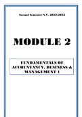 Fundamentals of Accountancy Business and Management 1 - Module 2