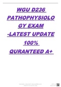 WGU D236 PATHOPHYSIOLOGY EXAM -LATEST UPDATE 100% QURANTEED A+/WGU C211 OA GLOBAL ECONOMICS EXAM (2022/2023) (VERIFIED) QUESTIONS $ANSWERS GRADED A+/WGU C787 OA NUTRITION EXAM 2022/2023/135 VERIFIED QUESTION & ANSWERS GRADED (A+