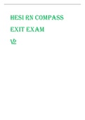 HESI RN COMPASS EXIT2023 EXAM  V2 QUESTIONS & ANSWERS LATEST UPDATE