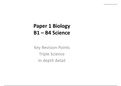 PAPER 1 BIOLOGY - B1 - B5 (IN DEPTH DETAIL AND QUESTIONS) - Fun and Easy