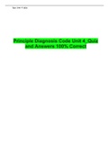 Principle Diagnosis Code Unit 4_Quiz and Answers Elaborated