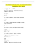 PLE 2023 BIOCHEMISTRY| 235 QUESTIONS| WITH COMPLETE SOLUTIONS