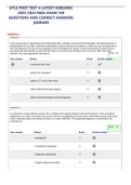 ATLS POST TEST 4 LATEST VERSIONS 2023-2024 REAL EXAM 160 QUESTIONS AND CORRECT ANSWERS |AGRADE