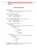 Complete BIOD 121 Exams, Study Guide And Questions with Answers 100% Correct/ 2024 graded A+