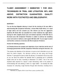 TLI4801 ASSIGNMENT 1 SEMESTER 1 FOR 2023-TECHNIQUES IN TRIAL AND LITIGATION