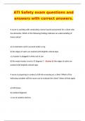 ATI Safety exam questions and answers with correct answers.  A nurse is assisting with conducting a home hazard assessment for a client who has dementia. Which of the following findings indicates an understanding of home safety?  a) an extension cord is s