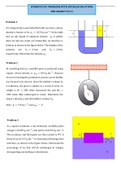 Test (elaborations) PHYSICS - HYDROSTATIC PROBLEMS  