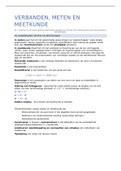 Samenvatting verbanden, meten en meetkunde- Inholland, tweede jaar, 2022-2023