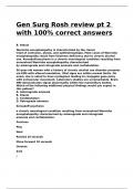 Gen Surg Rosh review pt 2 with 100- correct answers.