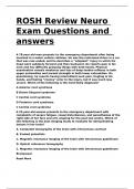 ROSH Review Neuro Exam Questions and answers