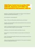 C846 Flash Cards from U-certify, WGU C846 ITIL, Business of IT C846, Top Exam Questions and answers, rated A+