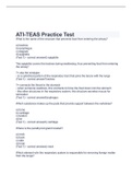 ATI-TEAS Practice Tests 2023 with verified questions and answers