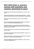 BCH 3025 Exam 4- practice quizzes with questions and answers (download to pass)