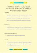 Bule GMU Exam 3 Study Guide Questions and Correct Verified  Answers Latest Version