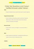 CNML Test Questions and Correct  Verified Answers Latest Version