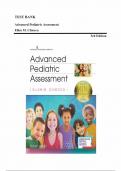 Test Bank For Advanced Pediatric Assessment 3rd Edition by Ellen M. Chiocca