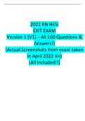 2022 RN HESI EXIT EXAM Version 1 (V1) – All 160|2022 – 2023 HESI MENTAL HEALTH RN V1-V3|HESI Fundamentals V1 |HESI PN EXIT EXAM V2 |2023-HESI Mental Health RN Questions and Answers from V1-V3 |Bundle Pack|