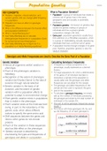 MCGB2038A- IIA: Population Genetics Notes