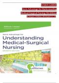 Davis Advantage for Understanding Medical-Surgical Nursing 7th Edition STUDY GUIDE By Williams & Hopper ISBN: 9781719644594, All 57 Chapters Covered, Verified Latest Edition