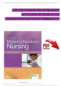 TEST BANK - Davis Advantage for Maternal-Newborn Nursing: The Critical Components of Nursing Care, 4th Edition by Durham & Chapman ISBN: 978-1719645737, All 19 Chapters Covered, Verified Latest Edition