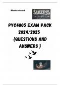 PYC4805 EXAM PACK 2024/2025  {QUESTIONS AND ANSWERS }