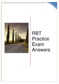 RBT Practice Exam Answers