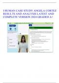 I HUMAN CASE STUDY ANGELA CORTEZ RESULTS AND ANALYSIS LATEST AND COMPLETE VERSION 2024 GRADED A+