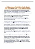 ATI Capstone Pediatrics Study Guide with Questions and Complete Solutions