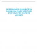 OL 322 MANAGING ORGANISATIONAL  CHANGE FINAL PROJECT WEEK 7 CASE  STUDY SOUTH NEW HAMPSHIRE  UNIVERSITY