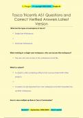 Tosca Tricentis AS1 Questions and  Correct Verified Answers Latest Version