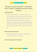 Tricentis Tosca Interview Questions  and Correct Verified Answers Latest Version