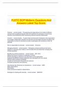  FLETC BOP Midterm Questions And Answers Latest Top Score.