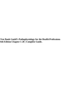 Test Bank Gould’s Pathophysiology for the Health Professions 6th Edition Chapter 1-28 | Complete Guide.